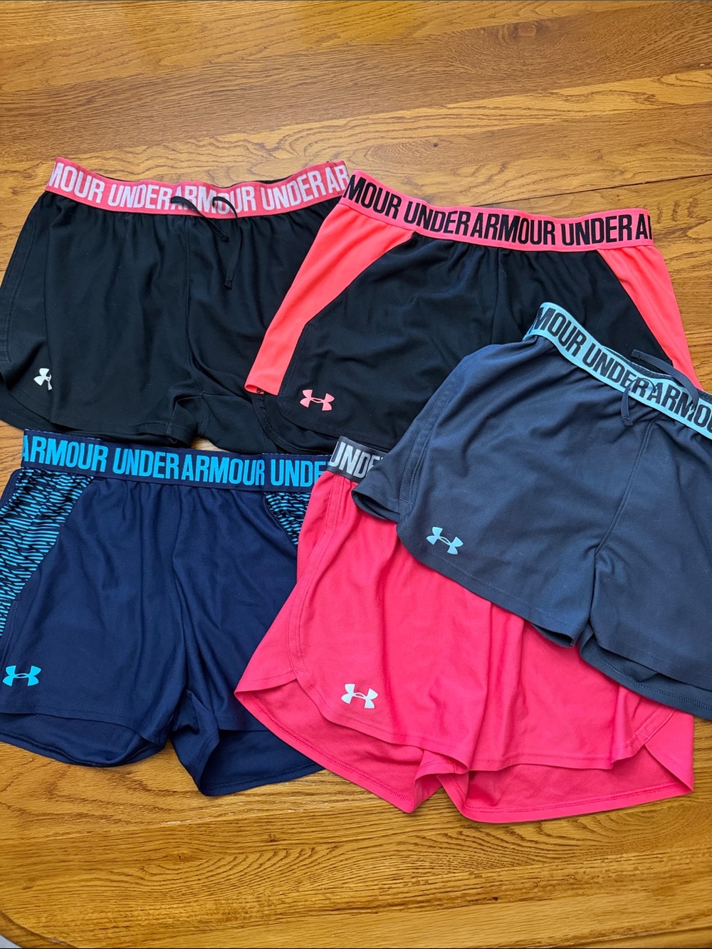 Under Armour Women’s Athletic Shorts - Black, Navy, Pink, Coral